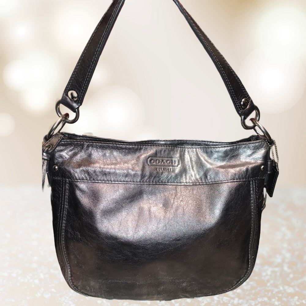 Coach Zoe Hobo handbag Silver purse